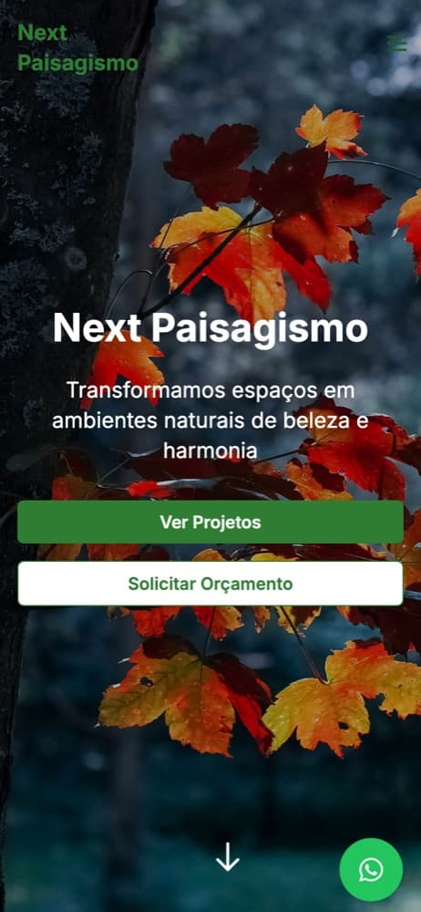 Next Paisagismo — Mobile